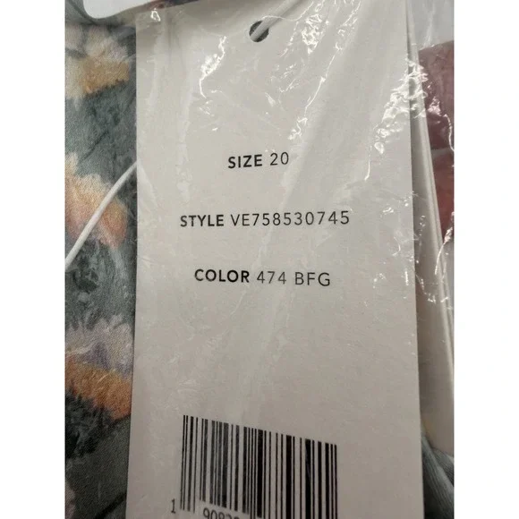 Vince BLUE FOG Women's Carnation Asymmetric Cascade Drape Skirt, US 20 MSRP $325 - Picture 4 of 6